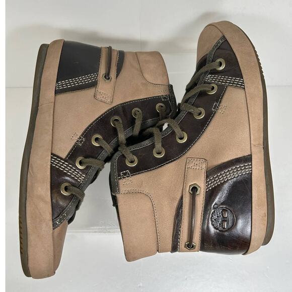 HOST PICK Timberland Earthkeepers High Tops Women Size 6 Leather Tan Brown NWOT - Picture 6 of 10